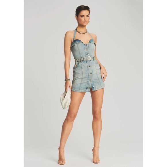 Retrofete Fallon Dress Porcelain Blue Women's Size XS - Picture 13 of 13